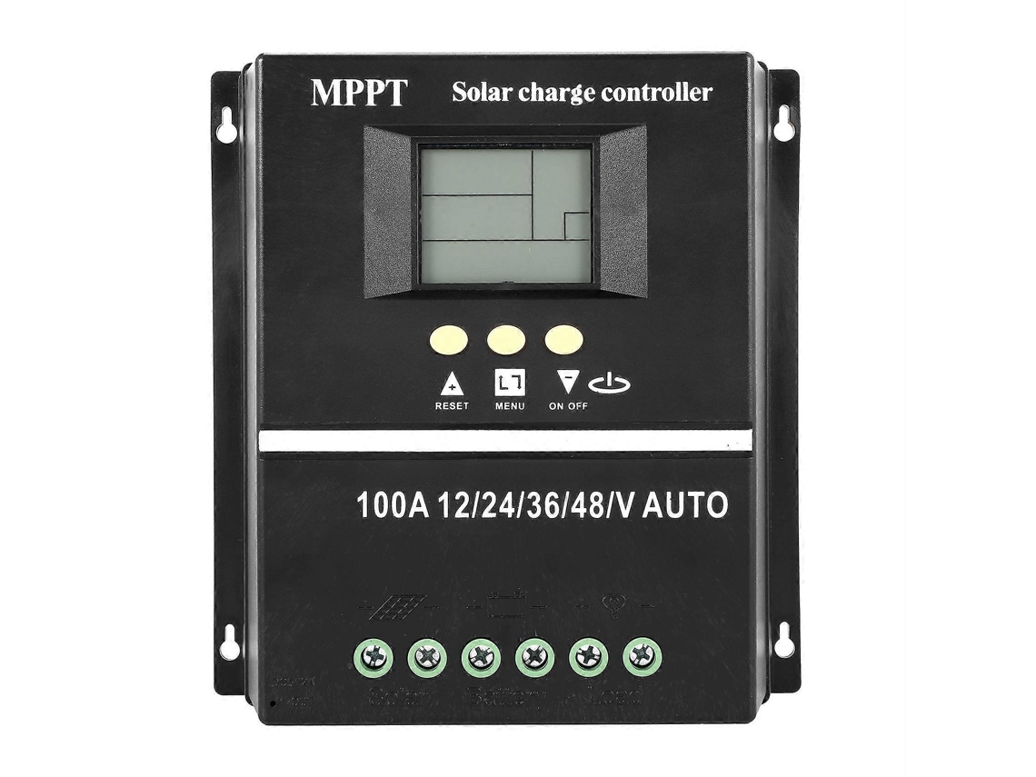 Controlador De Carga De Painel Solar Pwm 100a 12v 24v 36v 48v Auto Carregador De Bateria Solar Fotovoltaica Com Controlador Solar Lcd Mppt Olysi Shop
