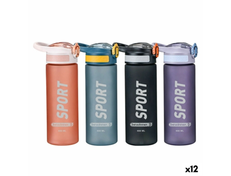 Garrafa De Água Bewinner 600 Ml (12 Unidades)