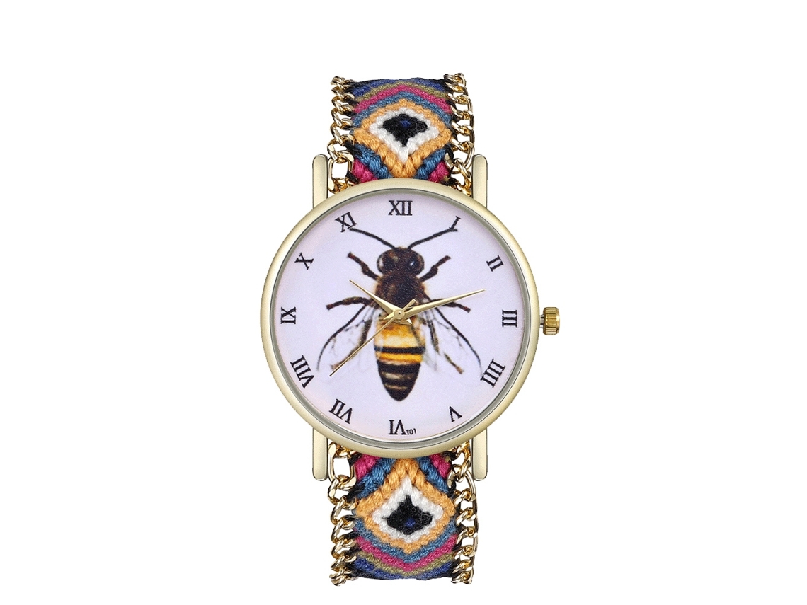 Reloj Casual De Moda Unisex Con Correa De Lana Cuarzo Zhoulianfa