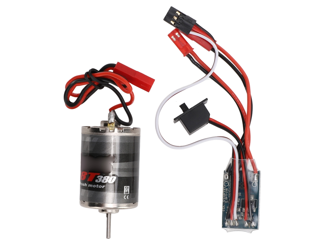 Mali motor de Escova Rc Esc 380 Aço Inox 38t com Esc 30a Plug Jst para Carro Barco Rc 1/16 1/18