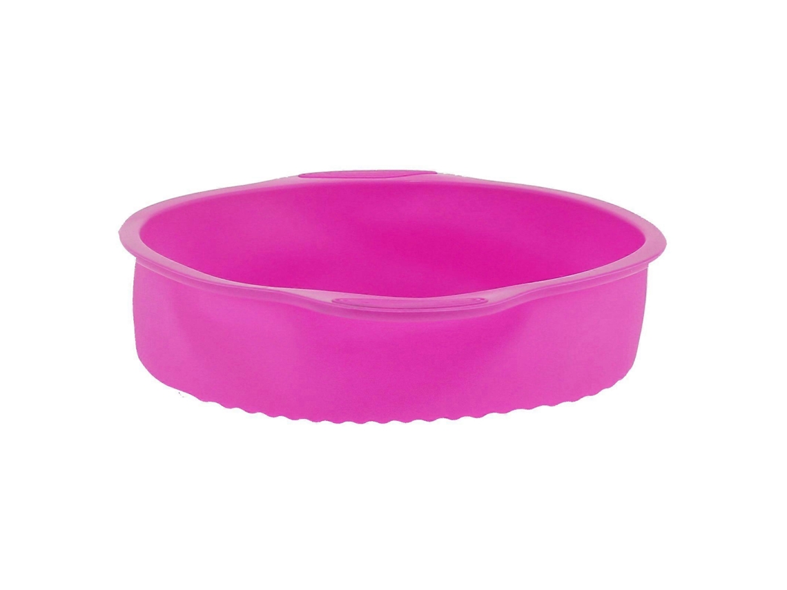 Assadeira De Bolo Redonda De Silicone 9 Polegadas, Antiaderente, Forma Para Pão Para Confeitaria E Cozinha Doméstica (rosa)