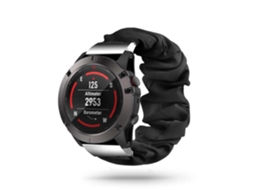 Bracelete Garmin Forerunner 945 Pulseira Scrunchie Preto
