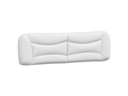 Conjunto 1 Almofadão De Cabeceira Vidaxl Branco Couro Sintético (182 X 15 X 48 Cm)