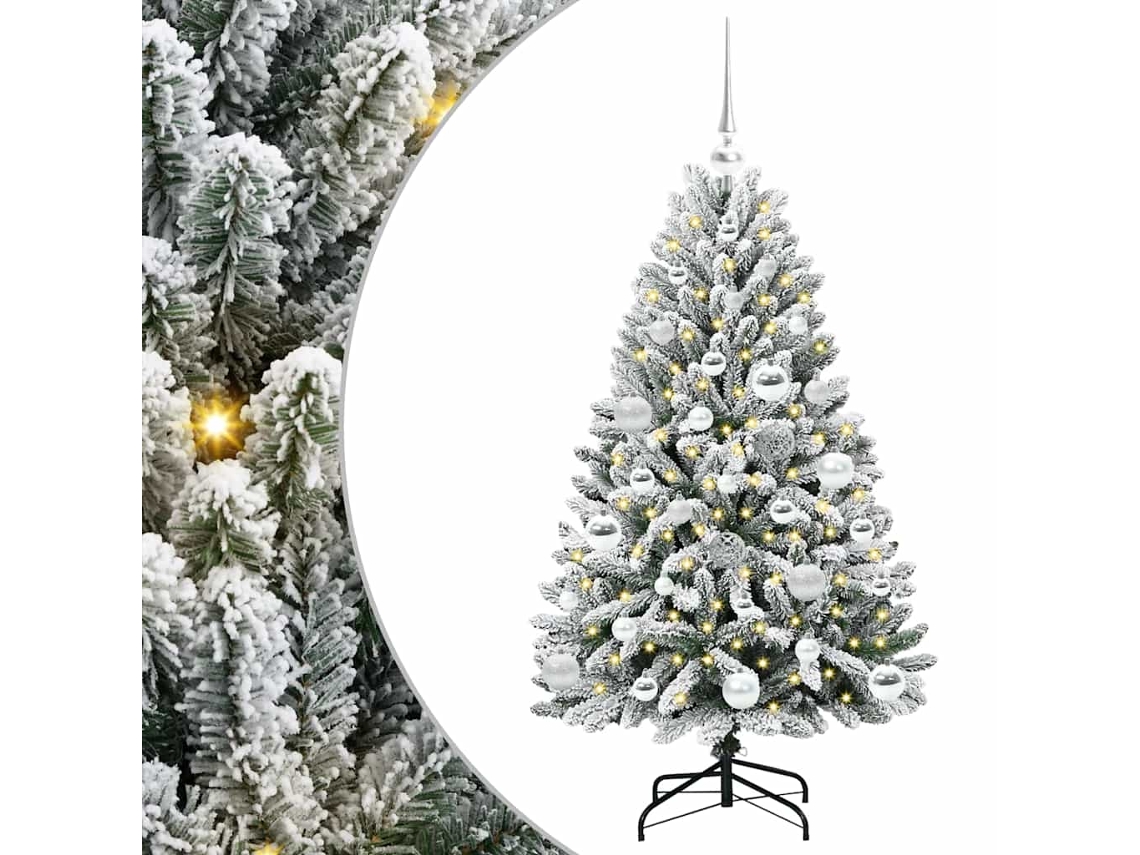 Conjunto 1 Árvore De Natal Artificial Vidaxl Verde Pvc (120 Cm)