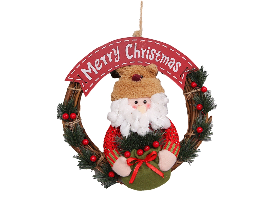 Guirlanda De Natal Decorativa Laxiscreed Com Boneco De Neve Para Porta