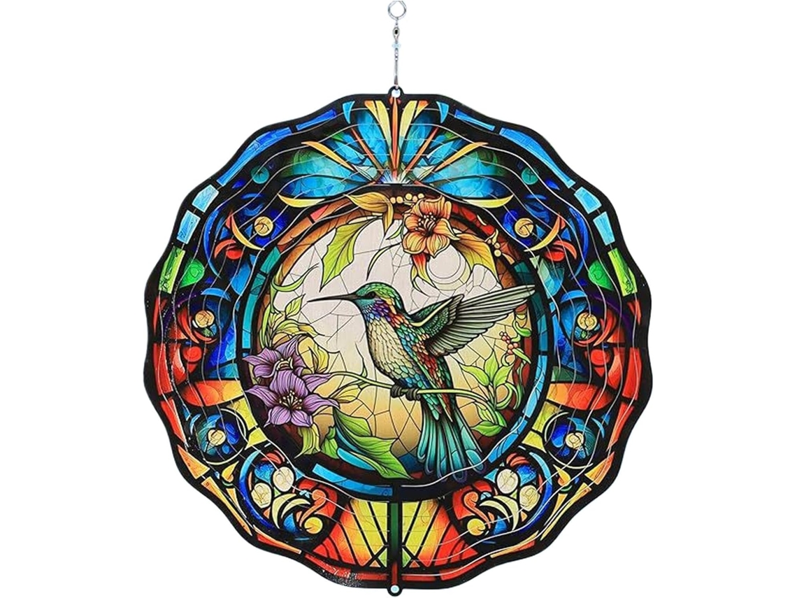 Cata vento Beija flor Cata vento de Metal em Formato de Beija flor, Escultura 3d para Decoração de Pátio Cata vento CHABERLU