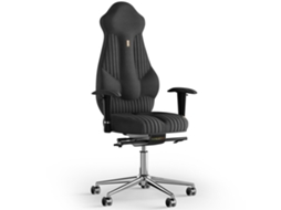 Cadeira de Escritório Ergonómica KULIK Tecido de Costura Imperial (Azur - Preto -130x50x50cm)
