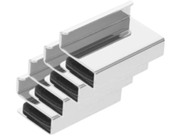Conjunto De 4 Puxadores Porta Vidro Totority Para Armários E Vitrines Acrílico Com Espessura 4a 6mm, Laminados A Frio