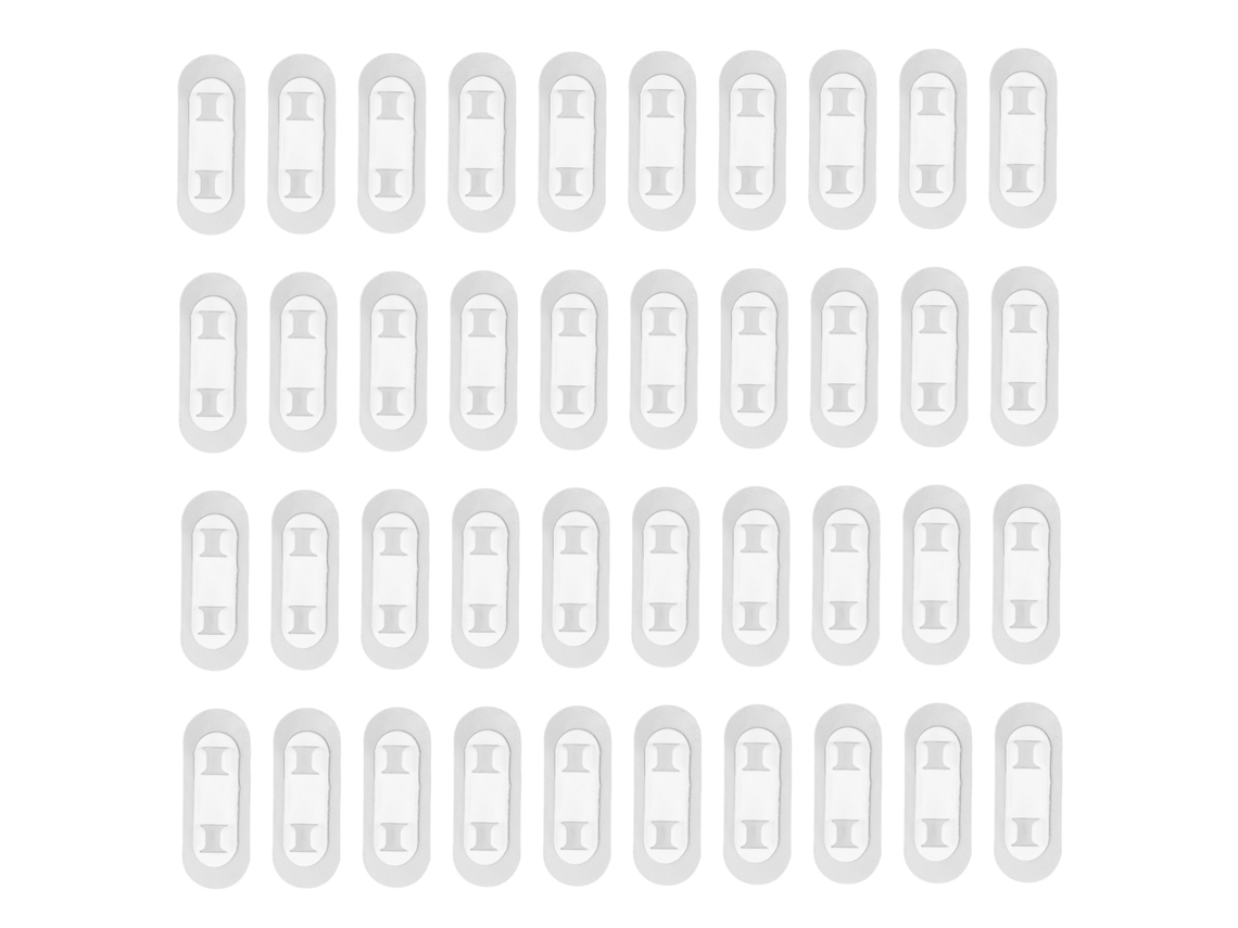 Conjunto De 40 Presilhas Autoadesivas Para Cabos, Organizador De Cabos Sem Furos Para Casa, Carro, Mesa E Escritório(branco)
