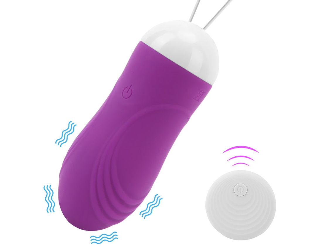 Vibrador de Controle Remoto Sem Fio com 10 Modos de Vibração para Mulheres Roxo YIZHOOD
