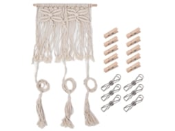 Rack de Chapéus Corda Algodão 16 Grampos | MARCA