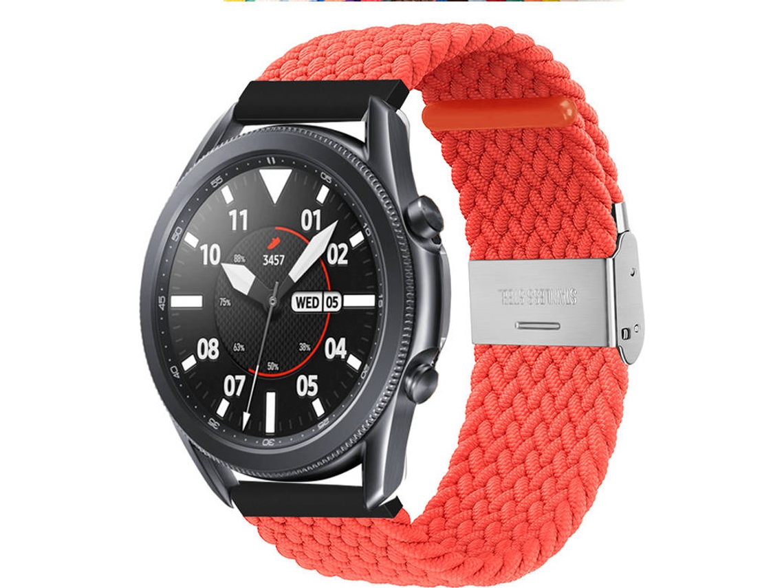 Bracelete Entrançada Ajustável para TicWatch C2+ Laranja