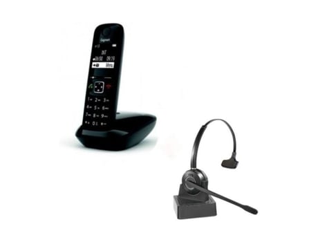 Telefone Sem Fio Gigaset As690 E Fone De Ouvido Cleyver Odhw10 Cleyver