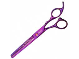 Tesoura De Desenluvamento Gepard Para Destros, Tesoura De Barbeiro Offset 6.5 Para Corte De Cabelo Em Salão, Linha Superior Brilvibera