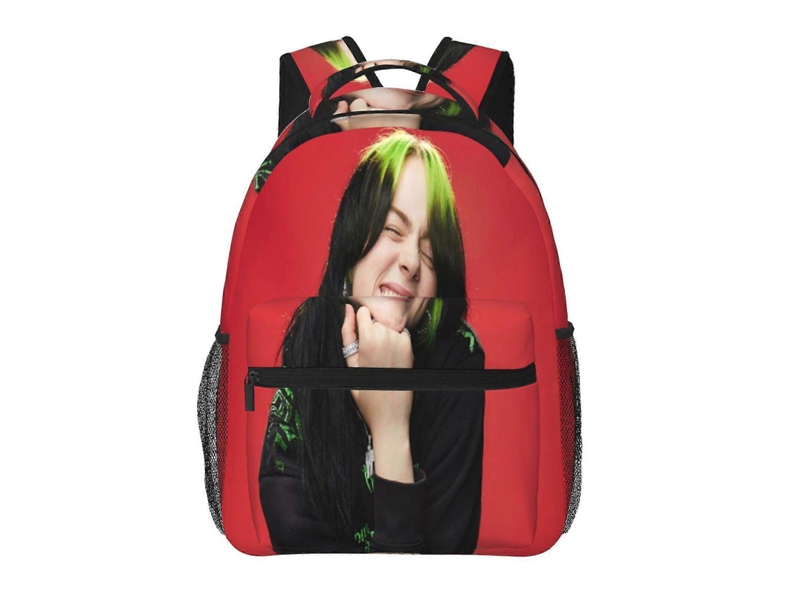Mochila Billie Eilish T126 Para Estudantes, Durável E Leve, Alça De Ombro Impermeável E Respirável F126 Olysi Shop