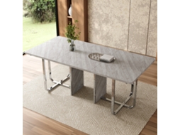 Mesa Retangular 180x80 Cm com Estrutura Metálica LAMAISON