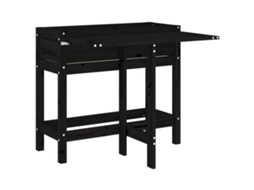Garden Planter, Garden Planters Vidaxl Preto Madeira De Pinho (n/a)