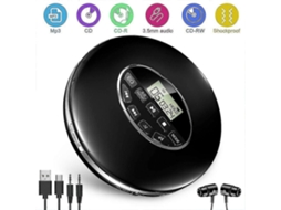 Leitor de CD Portátil com Cartão TF, Som HD e Fones TAISHENGDA