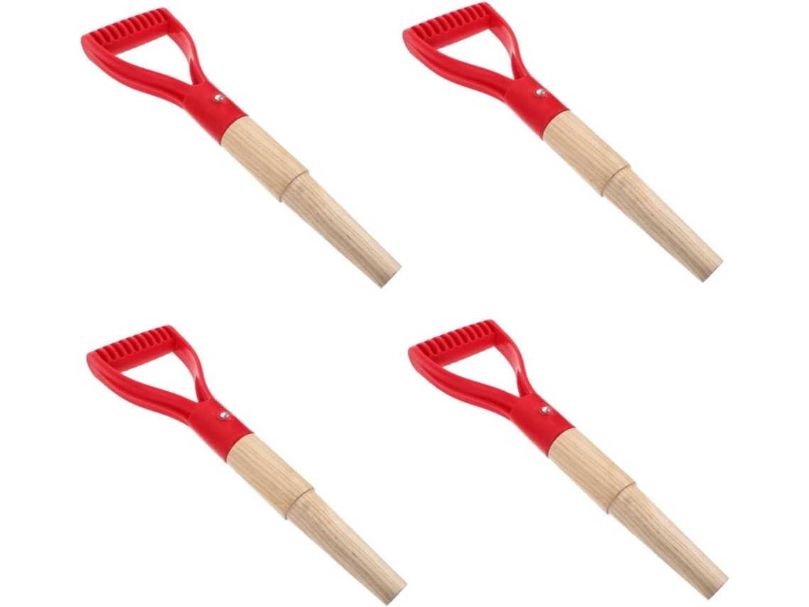 Conjunto De 4 Cabos De Reposição Para Pá De Jardim - Cabos Para Escavar