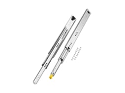1 Par de Corrediças de Gaveta com Trava Carga 113,4 Kg 500 X 53 X 19,5 Mm Vevor