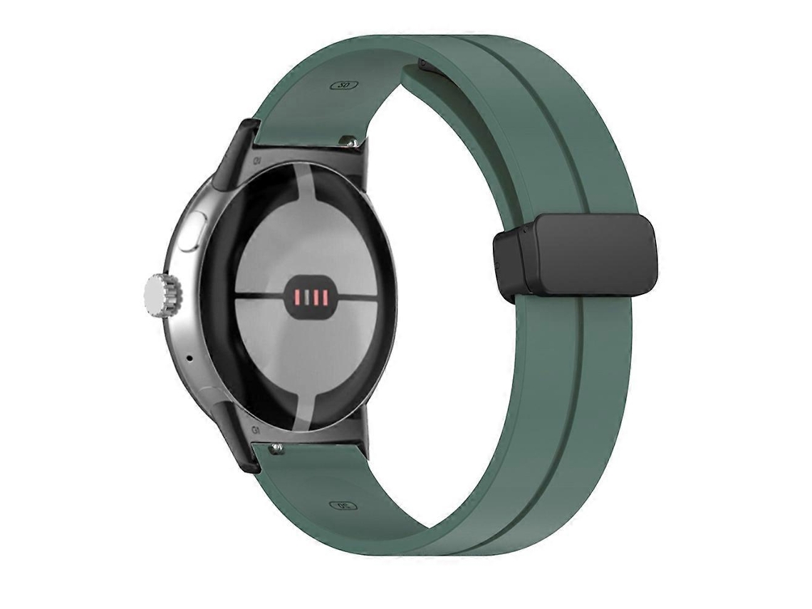 Pulseira De Silicone Dobrável De Cor Sólida Para Google Pixel Watch