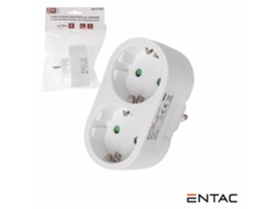 Ficha Elétrica Adaptadora 2x Schuko ENTAC