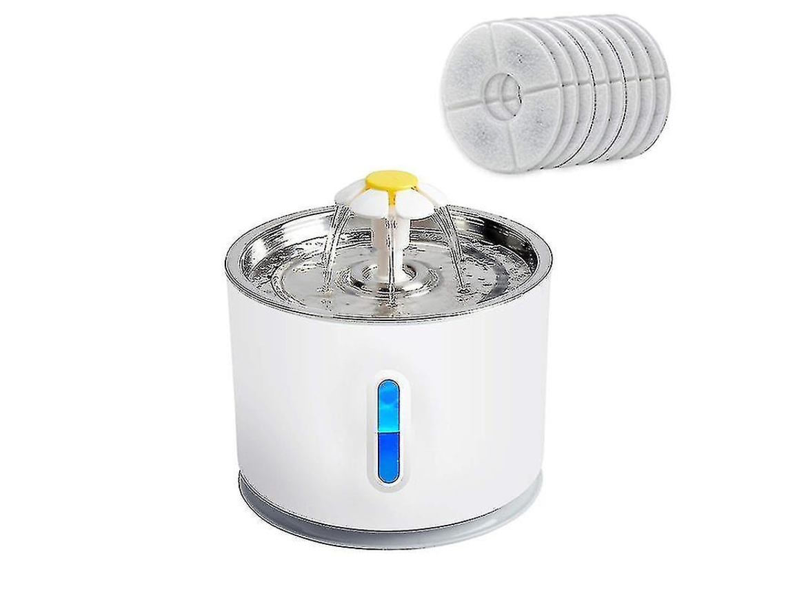 Bebedouro Automático Para Gatos E Cachorros PENGDSJE (tamanho, Cor Com 8 Filtros Cinza)