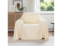 Vidaxl Cobertores De Sofá 6 Unid. Creme 210 X 140 Cm 2.48 Kg Lã