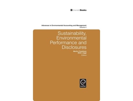 Livro Sustainability, Environmental Performance And Disclosures De Marty Freedman (inglês - Capa Dura)