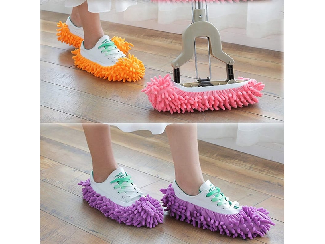 Pares De Pantufas De Limpeza Multifuncionais Chenille Laváveis Capas Para Sapatos Ferramentas De Limpeza Do Chão