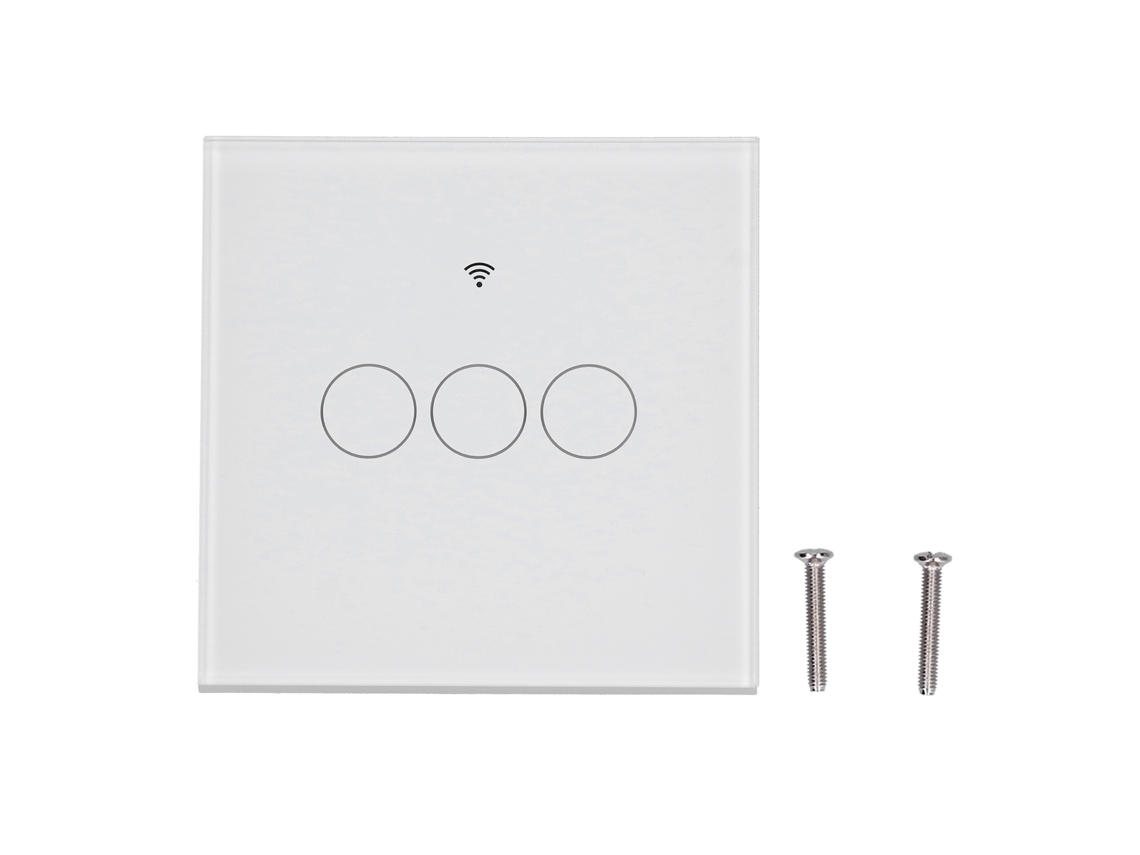 Interruptor Touch LAXISCREED Zigbee 3 gang Eu 100 240v