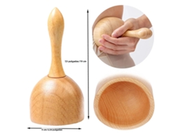 Copo de Massagem Portátil de Madeira Macia MDUG (3 Tipos)