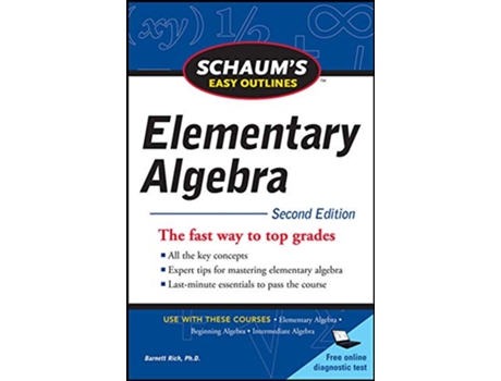 Livro Schaums Easy Outline of Elementary Algebra Second Edition de Barnett Rich (Inglês)