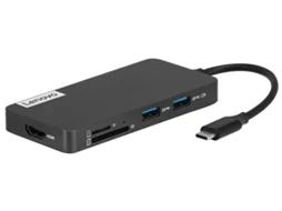 Hub LENOVO USB-C 7 em 1 (USB-C - HDMI - SD - 7 Portas - Cinzento)