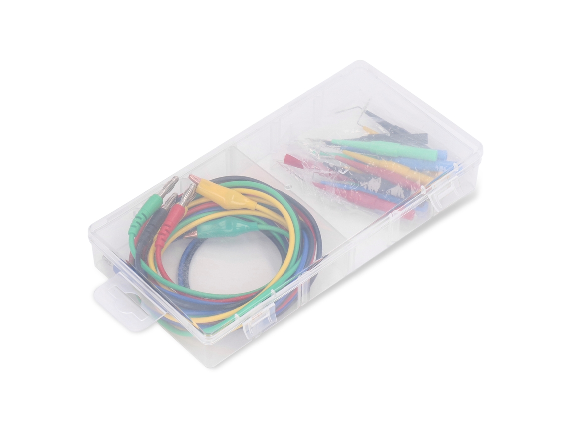 Kit de Cabos de Teste com Plugue Banana 4mm Jt8005por para Multímetro com Pinos de Sonda e Clamps S/MARCA
