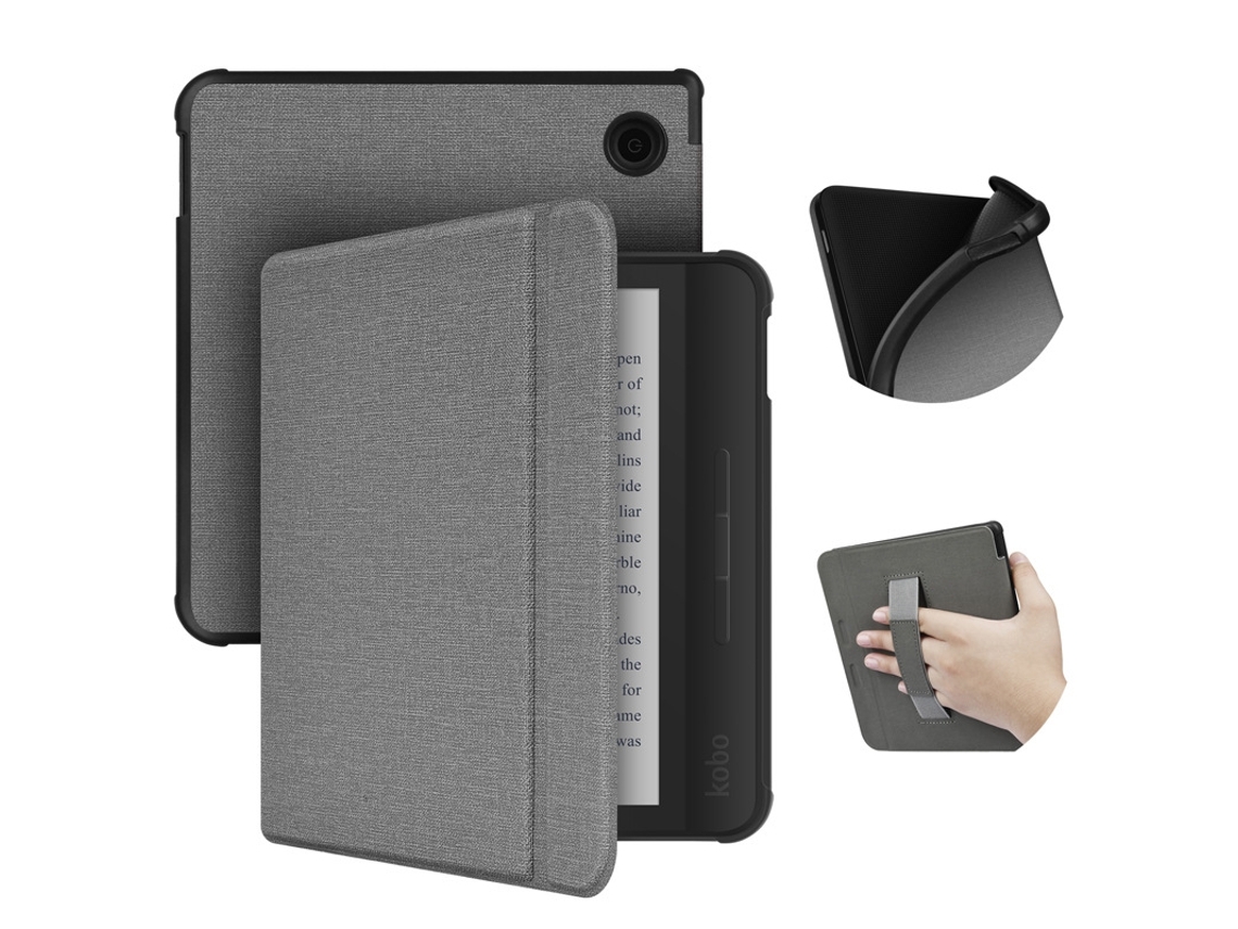 Zsanfs Capa Para Kobo Libra Color, Cor Cinza