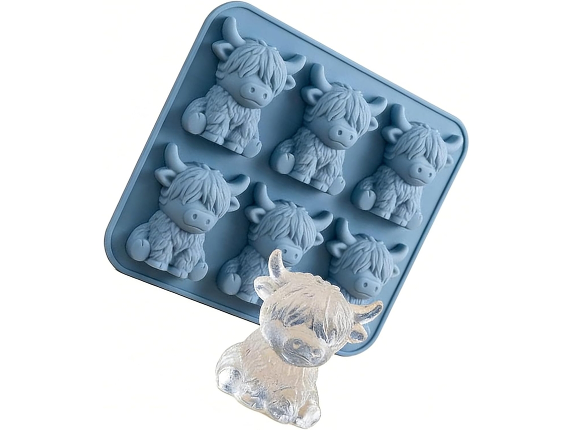 Forma De Gelo De Silicone Em Formato De Vaca, Congelamento Rápido Para Bebidas Em Casa, Uso Comercial,