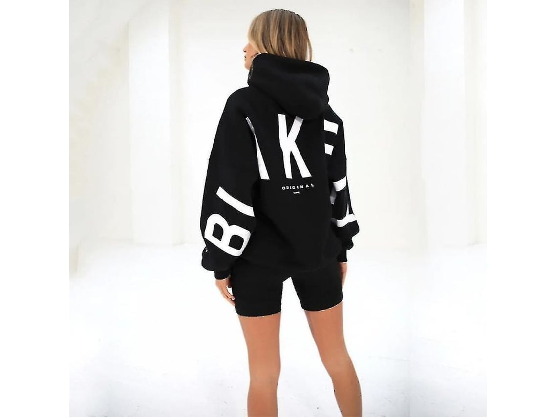 2026 sudadera Blakely Oversized Manga Larga Suelta para Mujer Moda Casual Invierno Primavera Poliéster