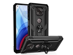 Capa Protetora De Tpu Pc À Prova De Choque Com Suporte Giratório De 360 Graus Para Motorola Moto G Power (2021)