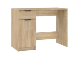 Desk, Desks Vidaxl Marrom Madeira Processada (n/a)