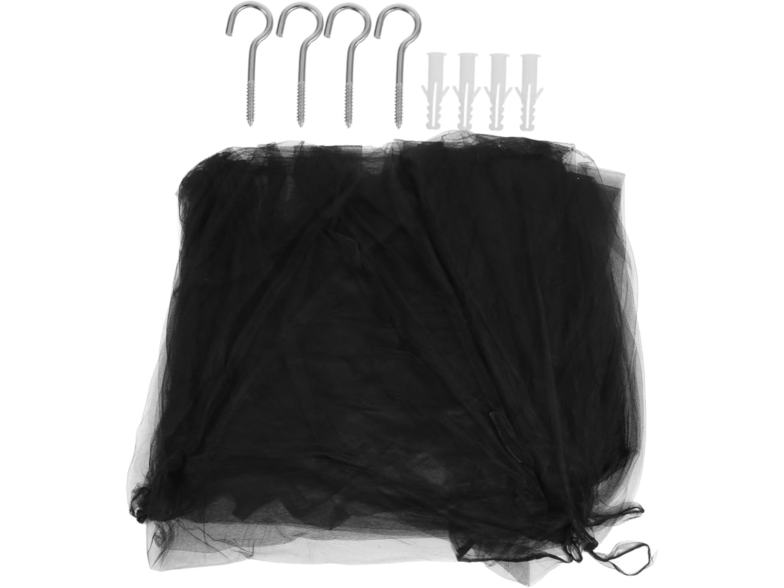 Mosquiteiro De Quatro Portas Para Quarto, Dossel De Cama Suspenso, Mosquiteiro, Cortinas De Cama, Mosquiteiro Preto
