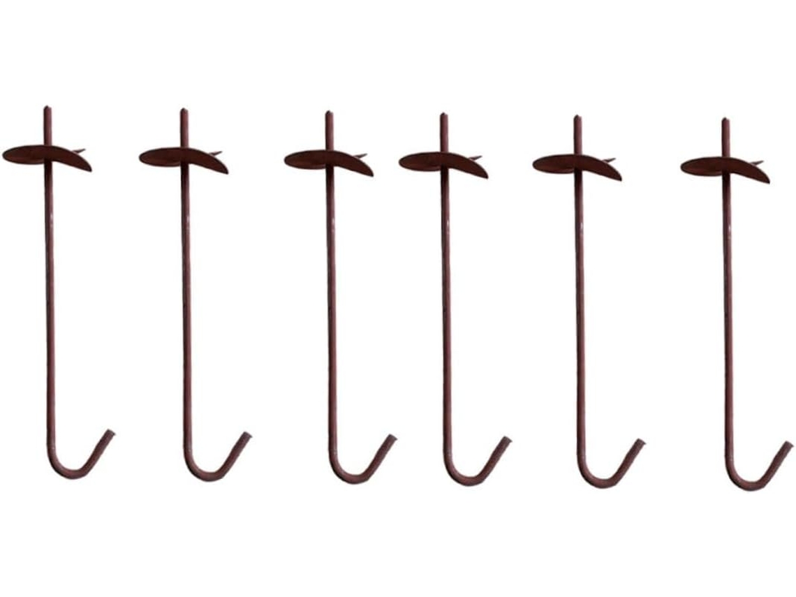 Conjunto De 6 Unidades De Ancoragem De Solo Estendidas Para Estufas, Jardins E Coberturas, Ideais Pa Gokoco