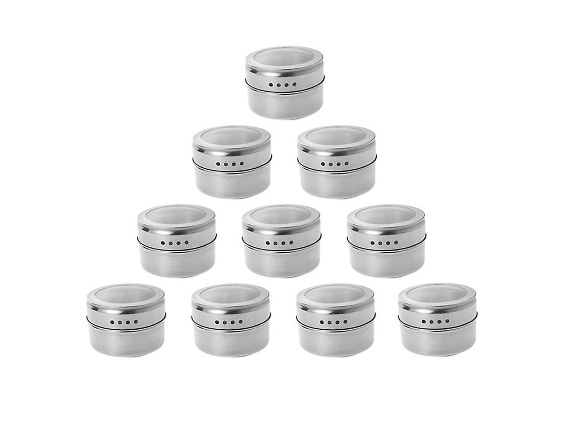 10pcs Latas Magnéticas De Especiarias