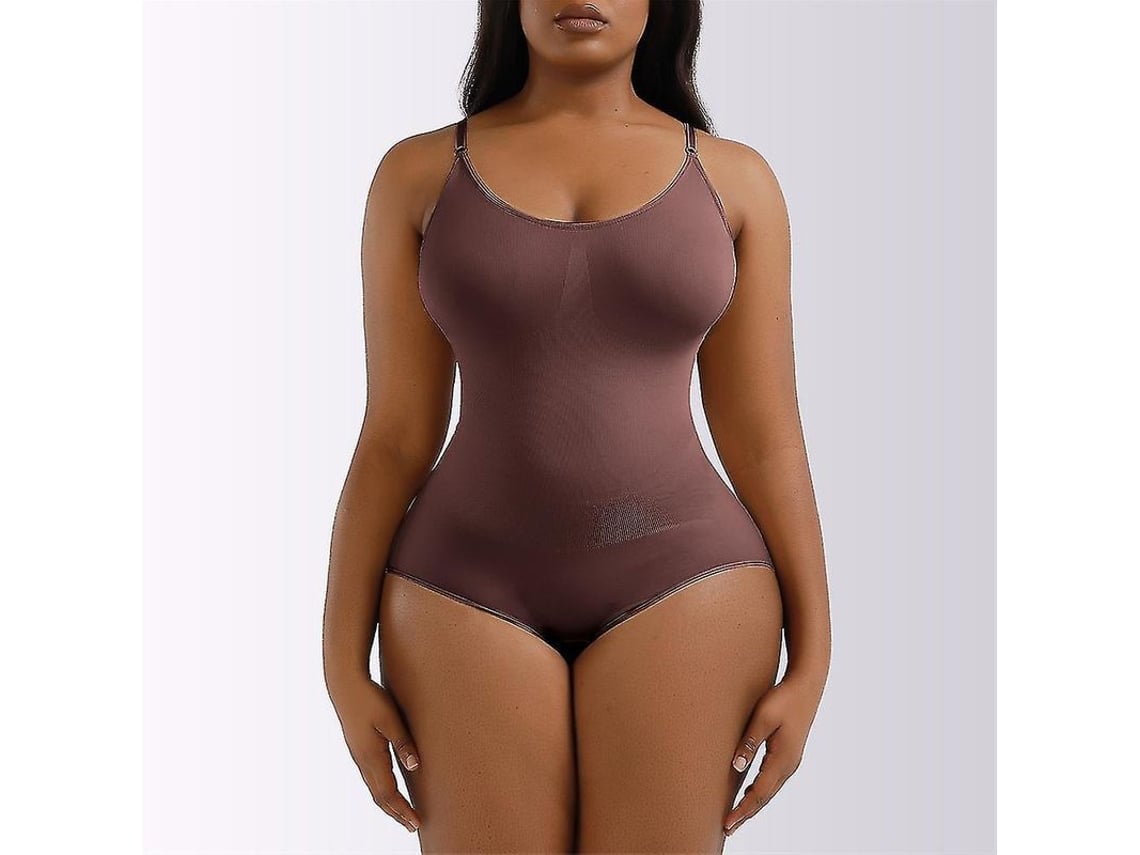 2026 heyshape Body de Compresión para Mulher com Fecho Sem Costuras Cor Preta, Pele e Marrom