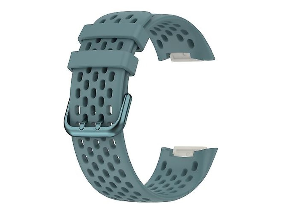 Pulseira De Relógio Lurelia Para Fitbit Charge 5 Em Silicone Azul