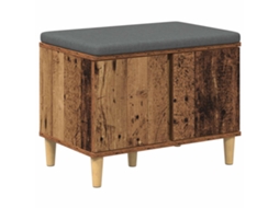 Banco de Hall com Almofada Madeira Antiga 60x38x46 cm MAISON EXCLUSIVE