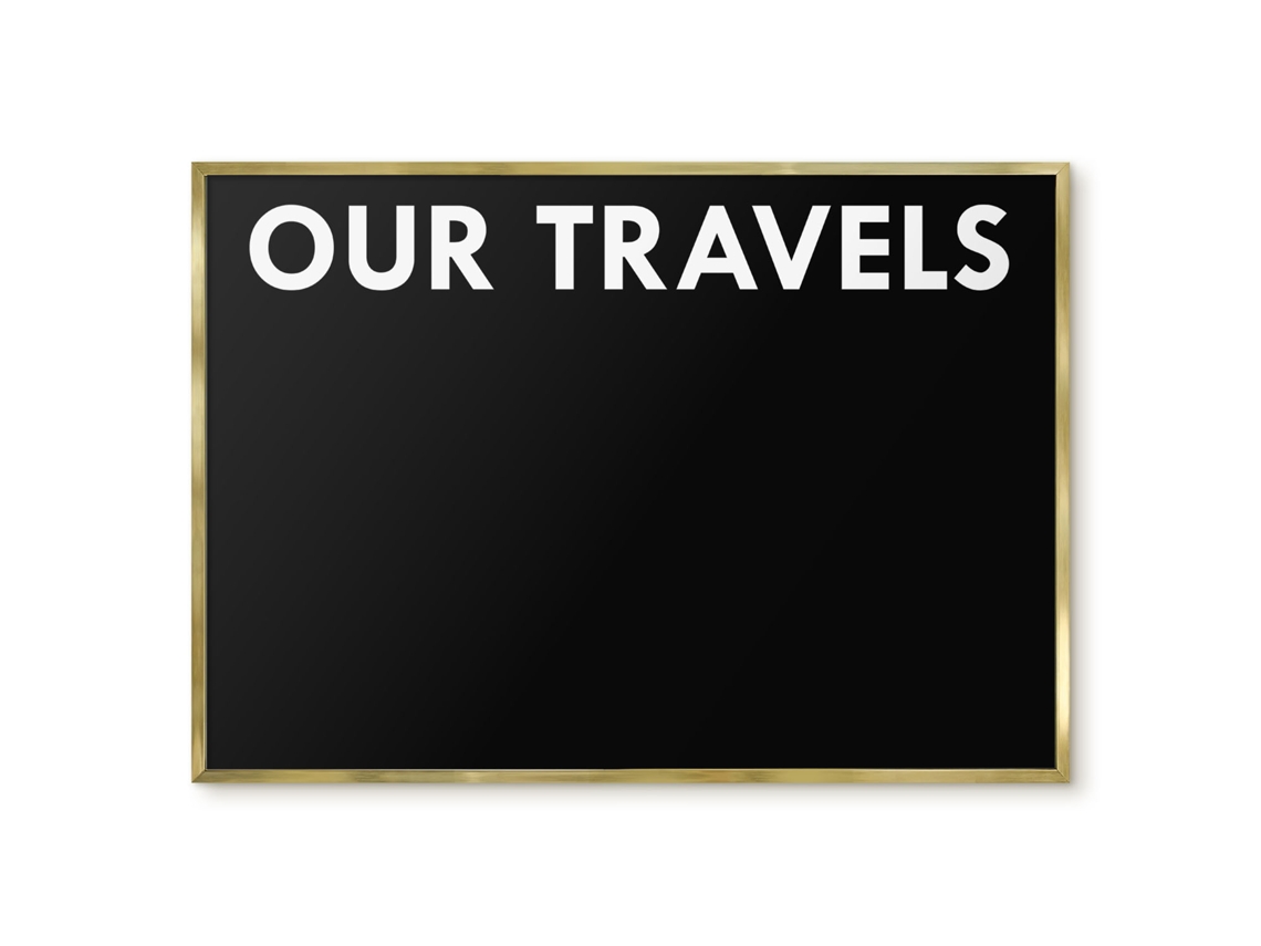 Magnetic Board Our Travels For The Living Room Espelharte (100x70 Cm)