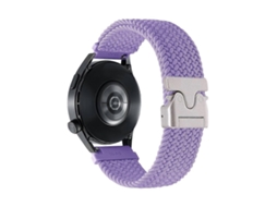 Pulseira De Relógio Trançada Em Nylon Com Botão De Pressão