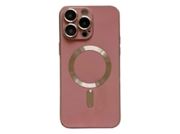 Lente para Telefone Mobile Phone Cases Magsafe Plating With para iPhone 13 Pro Vermelho