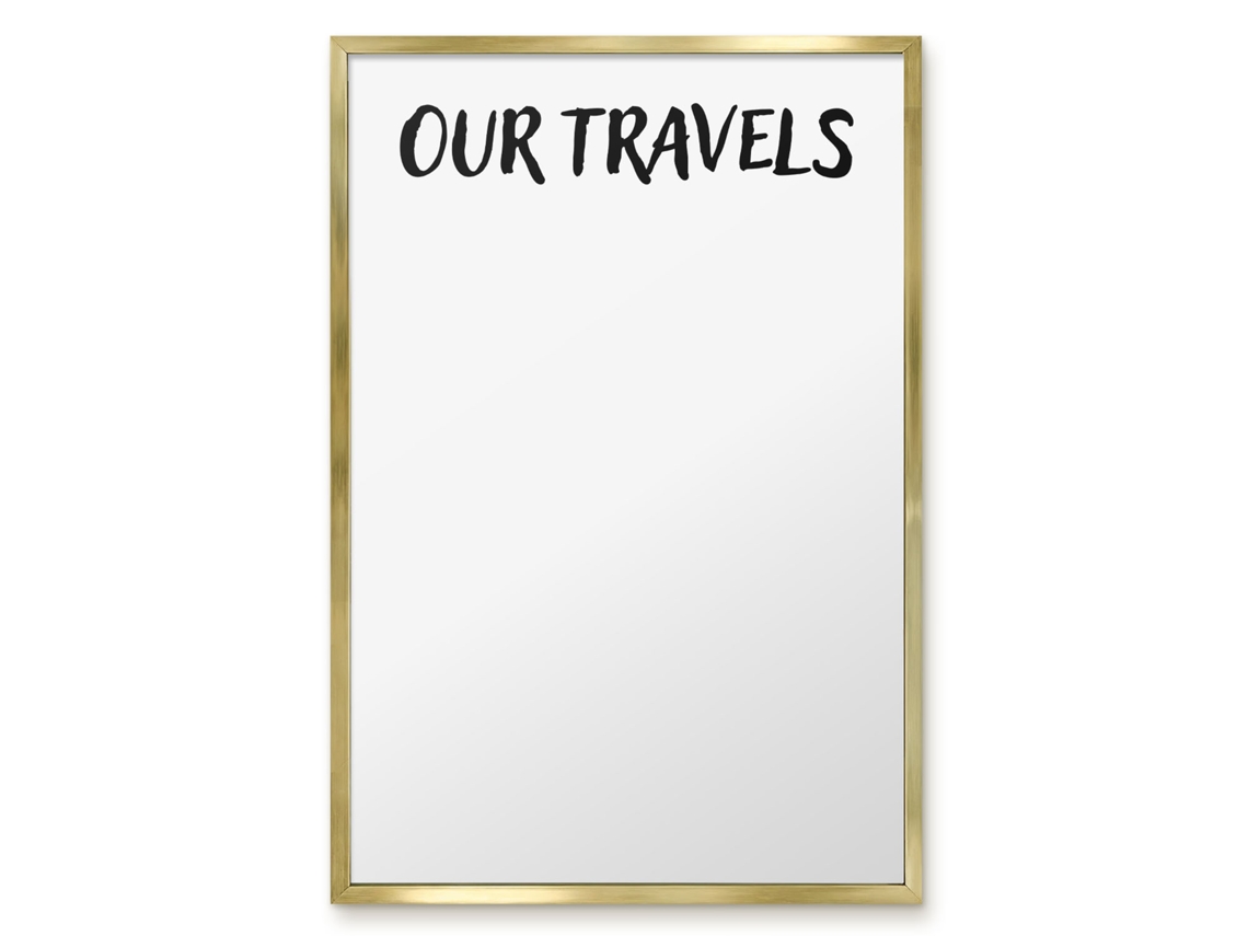 Magnetic Board Our Travels For The Living Room Espelharte (40x60 Cm)